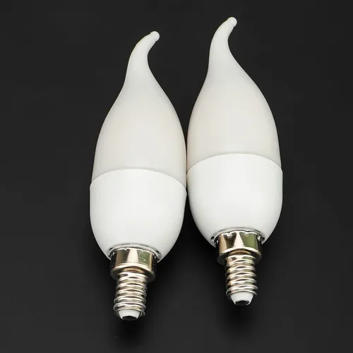 Vista 8 de Bestview - Bombillas LED con efecto de llama, 3 modos de luz parpadeante, bombilla de vela inteligente con base de candelabro E12 para Halloween