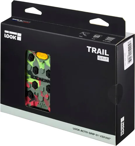 Vista 3 de Look Cycle - Pedales de bicicleta Geo Trail Grip - Pedales planos - Fiabilidad, comodidad y durabilidad - Seguridad antideslizante - Goma innovadora