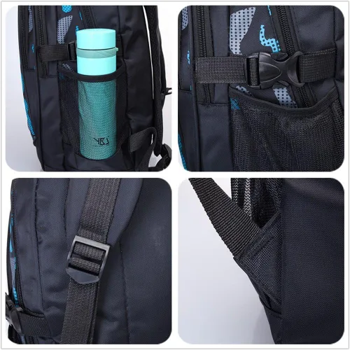 Vista 8 de Mochilas escolares para libros, para estudiantes y niños, Azul