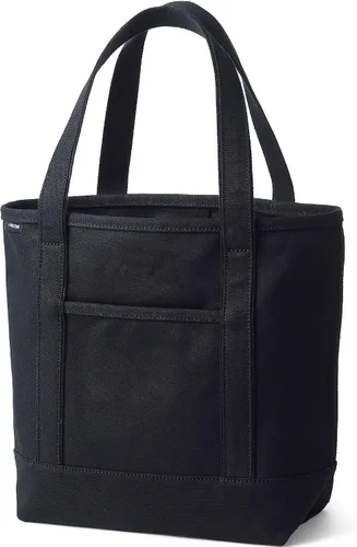 Vista 9 de Lands' End Bolso de lona abierto Natural/Azul marino radiante