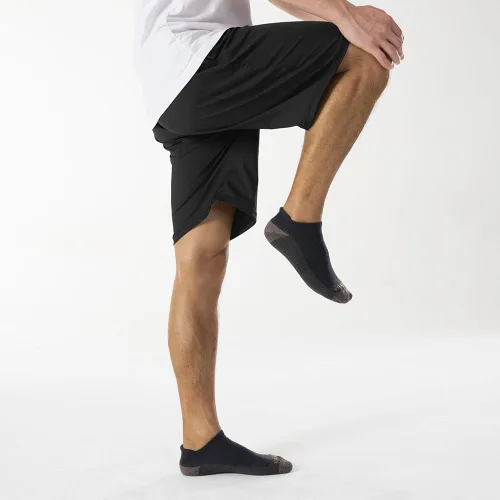 Vista 6 de WANDER Calcetines tobilleros de lana merino atléticos para hombre, de corte bajo, acolchados, deportivos, correr, entrenamiento, senderismo