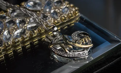 Vista 6 de Collar con colgante para mamá y madre de Abuela Ibu Mommy Mama Mamá Mami Nana Grandma de cristal dorado y plata con diamantes de imitación de perlas