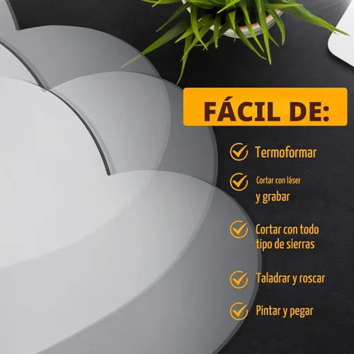 Vista 4 de 6 piezas de lámina acrílica transparente de 2 mm de espesor con película LED para base de luz LED, pantalla transparente con película protectora
