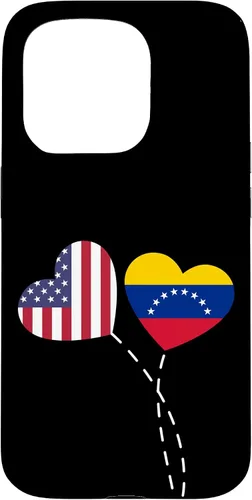 Vista 14 de Funda para iPhone 13 Pro Max Loving Venezuela USA Flag Heart Venezuelan Americans Love Case