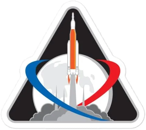 Vista 2 de Pegatinas Artemis NASA sin burbujas
