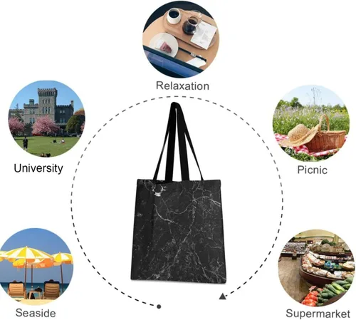Vista 5 de visesunny Bolsa grande de hombro, bolsa de viaje informal para mujeres, damas, niñas, adolescentes, gimnasio, playa, uso diario