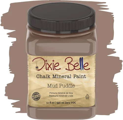 Vista 196 de Pintura para muebles con acabado de tiza Dixie Belle Paint Company - Amatista (4oz) - Pintura mineral de tiza chic púrpura profundo mate