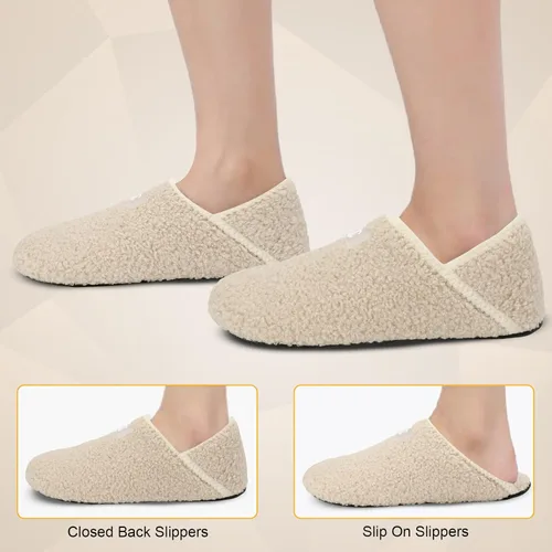 Vista 5 de Scurtain - Zapatillas de casa para mujer y hombre, zapatos de casa, calcetines cómodos, zapatos ligeros unisex para adultos descalzos