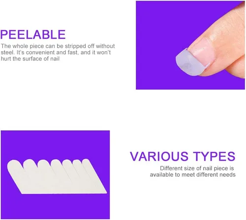 Vista 5 de Envoltura de seda para uñas, envoltura de seda para uñas, envoltura de seda adhesiva para uñas, calcomanías protectoras de uñas de gel UV