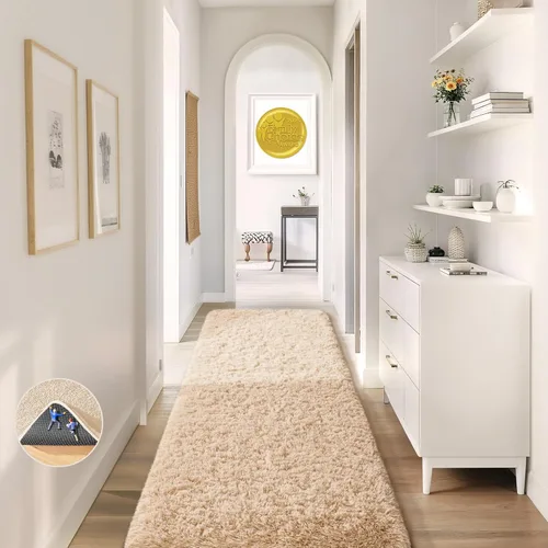 Vista 192 de Ophanie - Alfombras para sala de estar, antideslizante y suave, de felpa grandes y peludas para dormitorio, peludas para niños y niñas, decoración