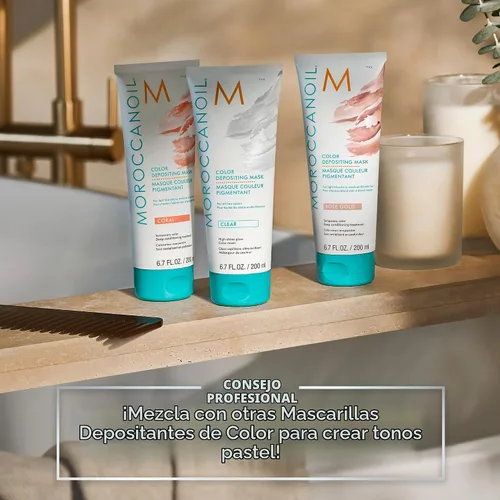 Vista 4 de Moroccanoil High Shine Gloss - Máscara de depósito de color transparente