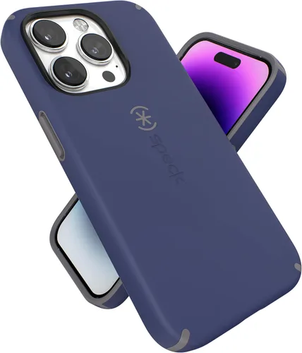 Vista 14 de Speck Funda delgada para iPhone 14 Pro, protección contra caídas, resistente a los arañazos, tacto suave para iPhone 14 Pro de 6.1 pulgadas, doble