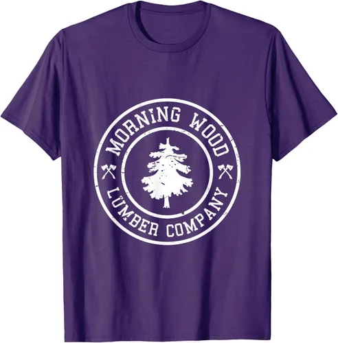 Vista 18 de Camiseta de madera de la mañana cómica Lumber Company Tee T-Shirt Negro