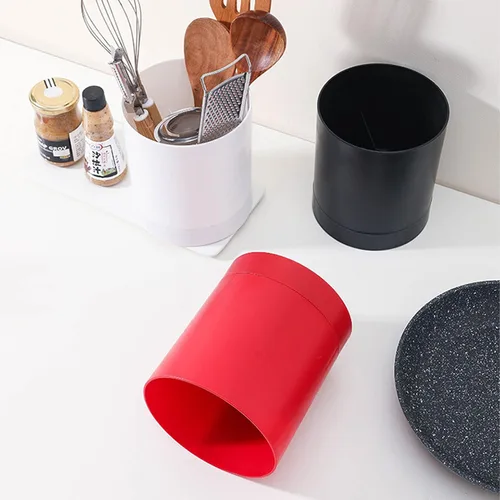 Vista 7 de Estante de secado de utensilios para fregadero de cocina, soporte para palillos de 360 grados, organizador de utensilios de cocina, organizador