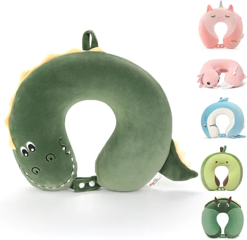Vista 17 de Almohada de cuello de viaje de espuma viscoelástica para adolescentes y Pingüino