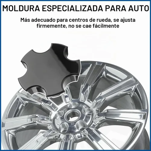 Vista 5 de 4 tapas centrales de rueda compatibles con Corvette C5 Z06 2000-2004 de repuesto negro S207-09 WCA-155