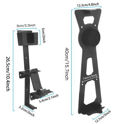Vista 2 de PS5 Holder Wall Mount Stand - Playstation 5 Game Controller Holder Wall Shelf Play Station 5 Console Digital and Disc Edition - PS5 Wall Mount Kit