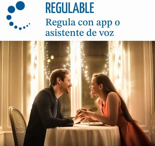Vista 6 de Cree Lighting Connected Max - Bombilla LED inteligente A19 de 60 W, blanco ajustable + cambio de color, 2.4 GHz, funciona con Alexa y Google Home