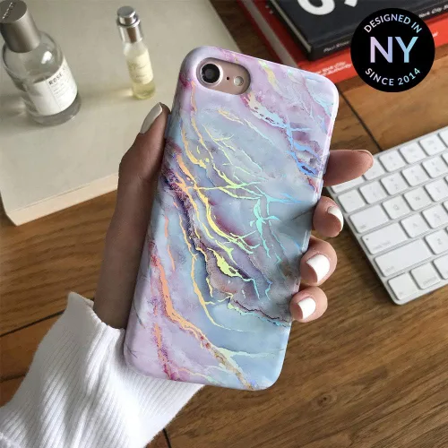 Vista 2 de Velvet Caviar - Funda protectora de gran calidad para perchone 8 y iPhone 7, Holo Moonstone