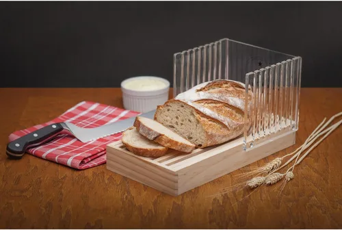 Vista 5 de Mrs. Anderson's Baking Guía de corte de pan con recogedor de migas, 12.5 pulgadas x 6.375 pulgadas