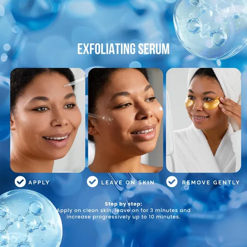 Vista 7 de Pili Ácido glicólico 10% de concentración – Suero iluminador, suavizante y exfoliante con AHA para colágeno y renovación celular Botella de 1