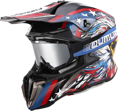 Vista 8 de Youth Dirt Bike Helmet for Boys & Girls with Goggles & Gloves for 8-18 Years Old, DOT Certified Kid ATV Helmet Motocross Off Road