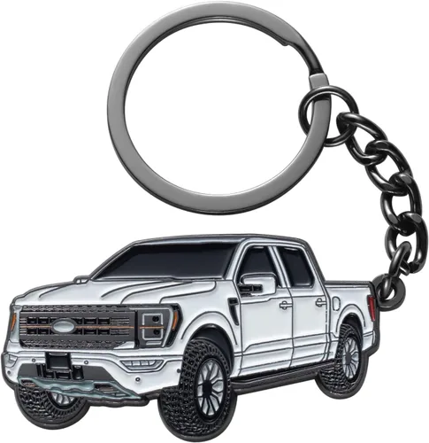 Vista 7 de Llavero F150 para Accesorios Ford F150 2023 Llavero F-150 con Funda 2022 Llavero de Camión Juguete de Metal Accesorios en Anillo de Llave Negro