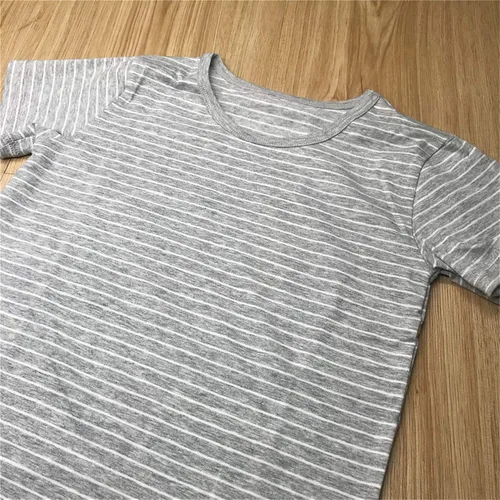 Vista 5 de Uobzyaq Camisones de algodón con rayas para niñas, camisones para dormir, camisón de princesa