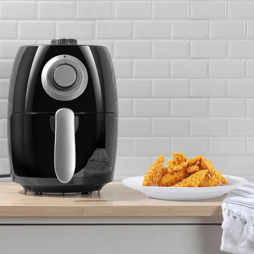 Vista 5 de Freidora de aire – Freidora eléctrica de 2.3 cuartos de galón para una cocina más saludable – Aparato compacto con interior antiadherente – Gadgets
