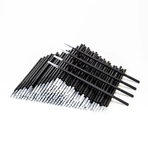 Vista 6 de i-Laesh 200 microcepillos – Microswabs de precisión para extensiones de pestañas, aplicadores de rímel de pestañas – Ideal para ojos, dentales