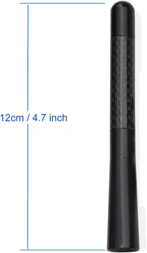 Vista 3 de Bingfu Antena de fibra de carbono para motocicleta, repuesto de antena de radio de motocicleta, paquete de 2 unidades compatible con motocicleta
