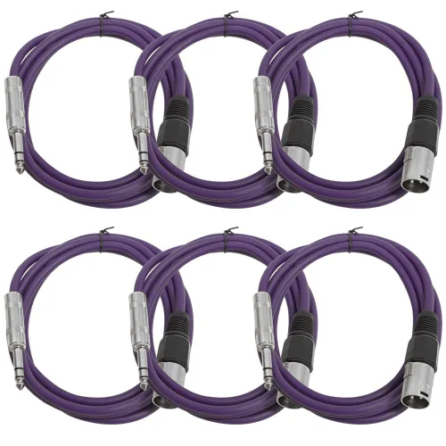 Vista 31 de Seismic Audio SATRXL-M2Black6 - Cable de conexión XLR macho a TRS de 2 pies, color negro