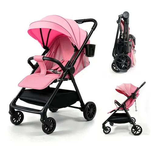 Vista 11 de Cochecito de bebé 2 en 1, cochecito convertible, cochecito estándar reversible, cochecito de bebé portátil, cochecito de bebé, cochecito plegable