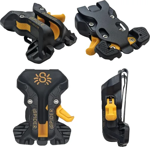 Vista 9 de Spider Funda para herramientas – Cinta métrica profesional + kit de funda de martillo – Soporte universal para herramientas mejorado