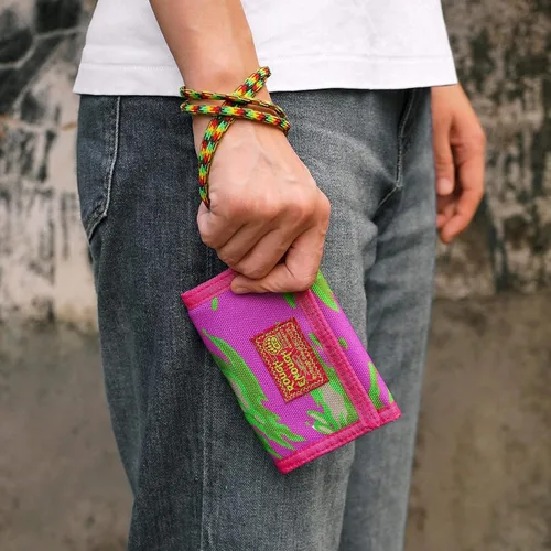 Vista 6 de Rough Enough - Carteras para niños y niñas, llavero de camuflaje triple pliegue