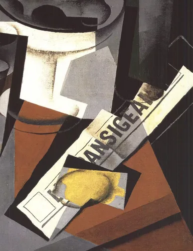Vista 4 de JUAN GRIS Bodegón con periódico, 1993