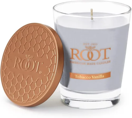 Vista 12 de Root Candles Velas perfumadas de panal Veriglass Premium hecha a mano con mezcla de cera de abeja, pequeña, Hosta