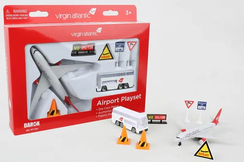 Vista 8 de Daron LOT Polish Airlines Airport Playset – Avión de juguete de metal fundido a presión con accesorios – Set de juego de aerolínea con licencia