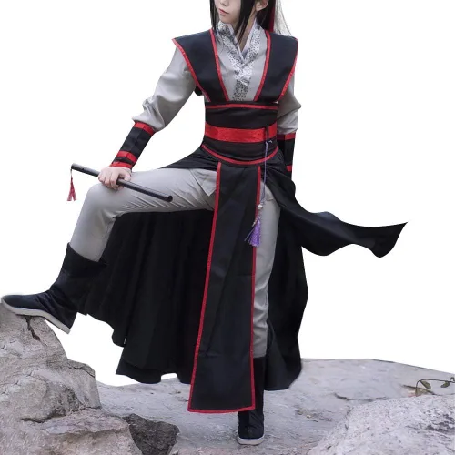 Vista 3 de Disfraz chino de Hanfu, espadachín de la dinastía Han, disfraz de cosplay para adultos
