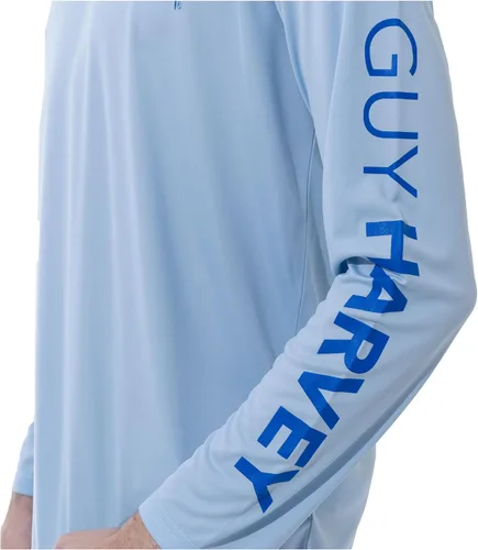 Vista 3 de Guy Harvey Camisa de protección solar de rendimiento de manga larga para hombre UPF 50+