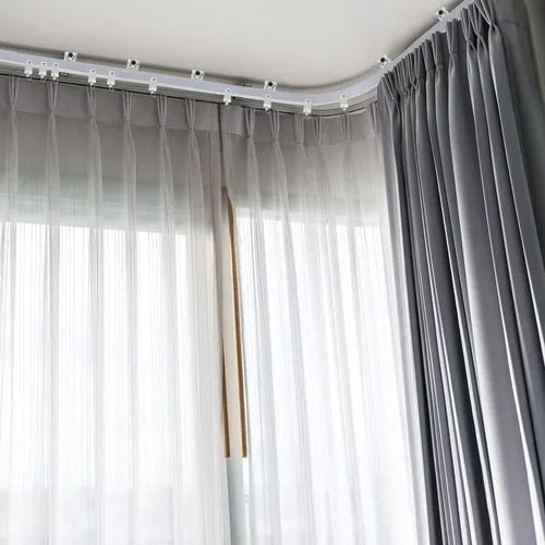 Vista 6 de Jetec - Cortina de techo flexible y flexible, 6.5 pies, 6.6 ft, color Blanco