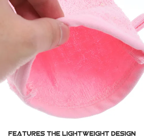 Vista 3 de Guantes de baño, guantes de ducha, guantes exfoliantes, guantes exfoliantes para la piel, guantes exfoliantes para el cuerpo, guantes para niños