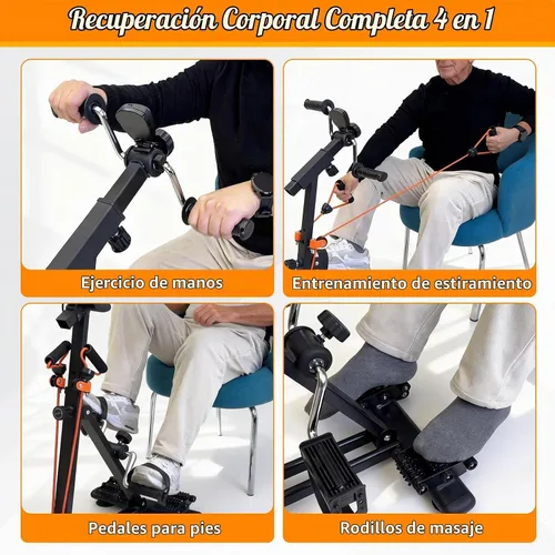 Vista 3 de Arm and Leg Exercise Pedal Machine for Seniors, Seated Rehabilitation Bike for Physical Therapy, Elderly Stroke Recovery & Mobility Training