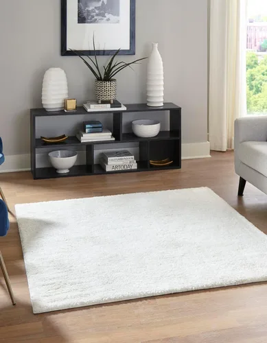 Vista 95 de Unique Loom Colección Solo - Alfombra Calabasas (7' 10" x 10' Rectangular, Azul Claro)