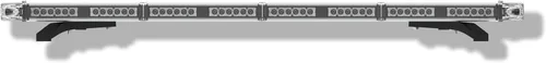 Vista 2 de Ledqusa Predator TIR - Barra de luz LED de emergencia de 3 W, 48 pulgadas (ámbar/blanco)