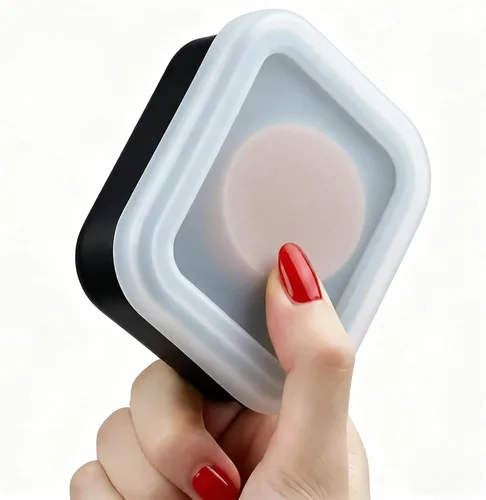 Vista 11 de AIMAIAIMAI Funda de viaje de jabón pequeña, funda de silicona resistente a