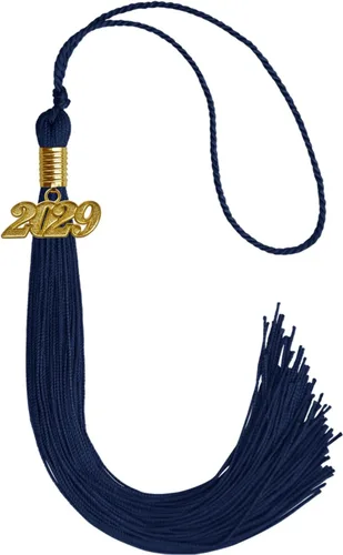 Vista 157 de Endea Graduation - Borla de un solo color con fecha dorada (Oro Antiguo, 2020)