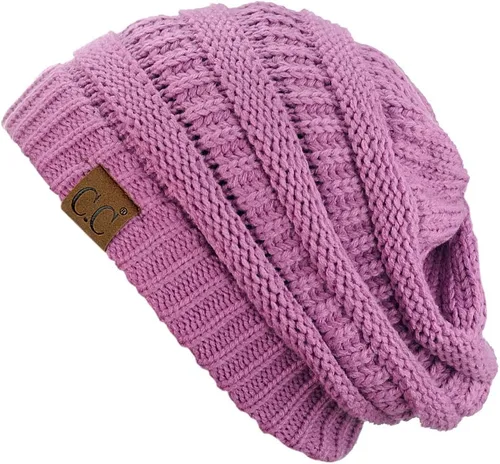 Vista 204 de C.C Trendy Warm Chunky Soft Stretch Cable Knit Beanie