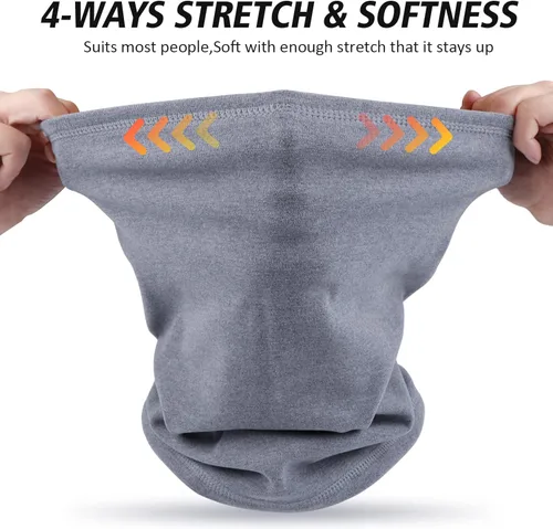 Vista 5 de LUOLIIL VOE 4 Pack Winter Neck Warmer, Neck Gaiter Ski for Men & Women