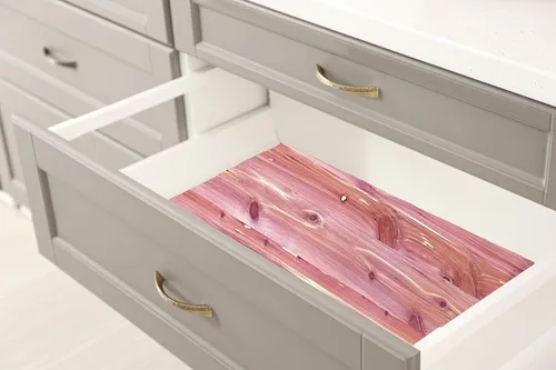Vista 4 de 12" W x 96" L Cajón de cedro aromático/revestimiento de estante